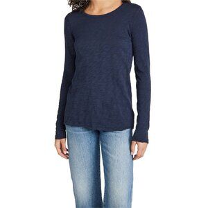ATM Anthony Thomas Melillo Long Sleeve T-shirt Top Navy Women's Size Small New